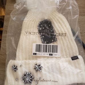 Victoria secret angel snowflake hat white